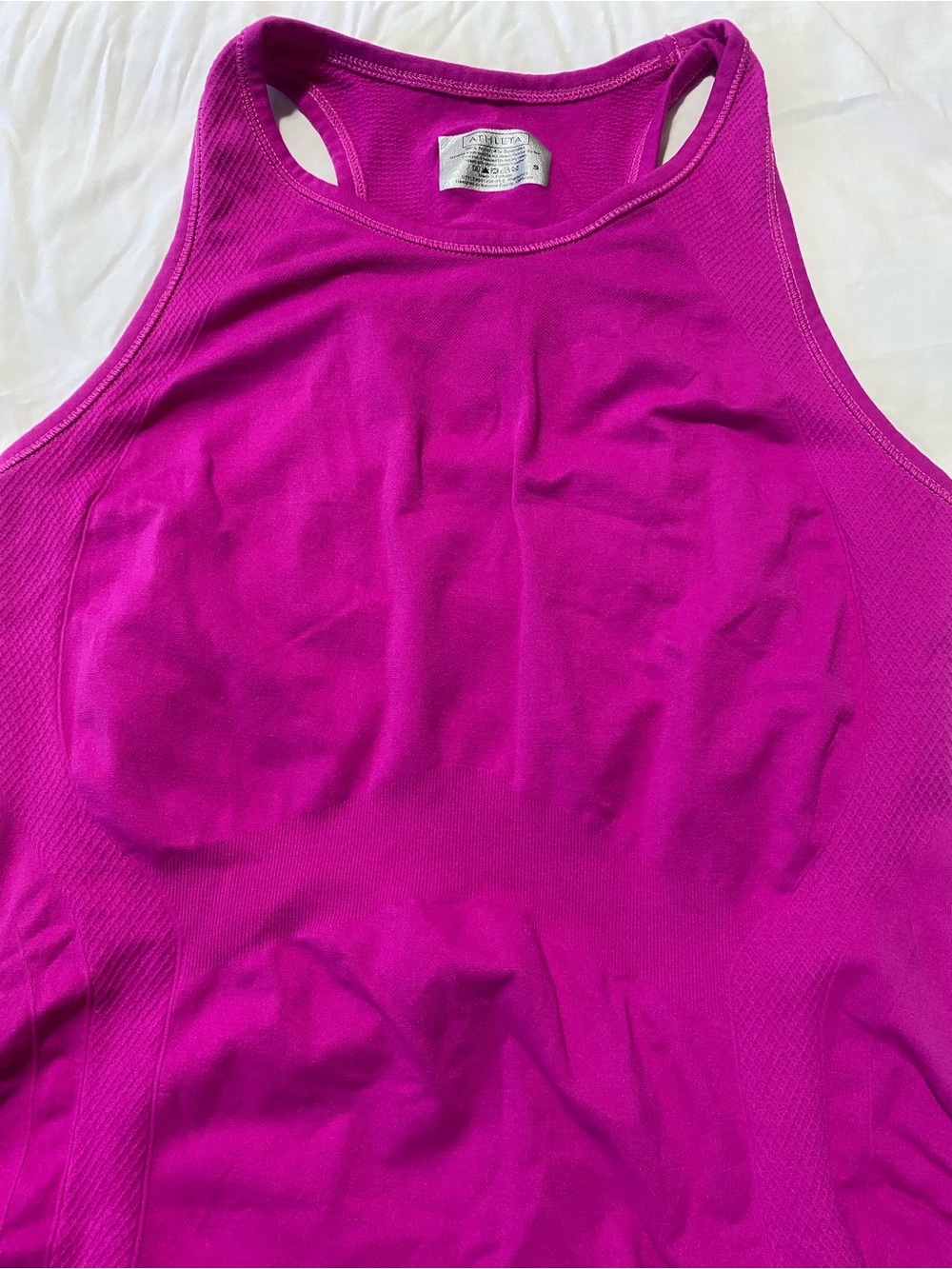 Athleta Fuchsia Racerback Performance Tank - Picture 6 of 7